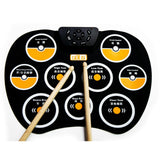 Maxbell Portable Electronic Drum Kit Drum Sticks with Record for Kids Beginners