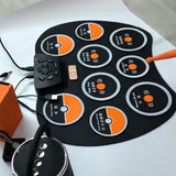 Maxbell Portable Electronic Drum Kit Drum Sticks with Record for Kids Beginners