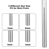 Maxbell Maxbell Guitar Fret Crowning File with Neck Protection Sheets for Ukulele Banjo