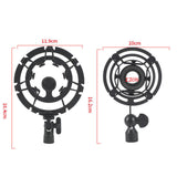 Maxbell Maxbell Mic Shock Mount Holder Mic Holder Clip for Home Condenser Mic Stage 16.4cmx11.9cm