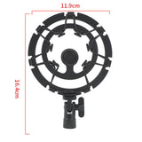 Maxbell Maxbell Mic Shock Mount Holder Mic Holder Clip for Home Condenser Mic Stage 16.4cmx11.9cm