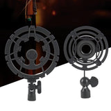 Maxbell Maxbell Mic Shock Mount Holder Mic Holder Clip for Home Condenser Mic Stage 16.4cmx11.9cm