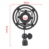Maxbell Maxbell Mic Shock Mount Holder Mic Holder Clip for Home Condenser Mic Stage 16.2cmx10cm