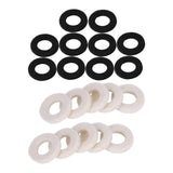 Maxbell 10x Felt Washer Pad Fittings Set Durable for Trumpet Trombone Cornet White