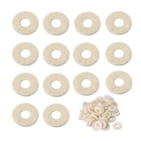 Maxbell 10x Felt Washer Pad Fittings Set Durable for Trumpet Trombone Cornet White
