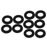 Maxbell 10x Felt Washer Pad Fittings Set Durable for Trumpet Trombone Cornet Black