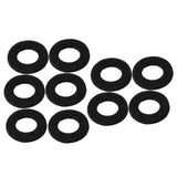 Maxbell 10x Felt Washer Pad Fittings Set Durable for Trumpet Trombone Cornet Black