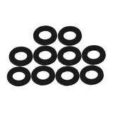 Maxbell 10x Felt Washer Pad Fittings Set Durable for Trumpet Trombone Cornet Black