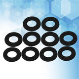 Maxbell 10x Felt Washer Pad Fittings Set Durable for Trumpet Trombone Cornet Black