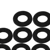 Maxbell 10x Felt Washer Pad Fittings Set Durable for Trumpet Trombone Cornet Black
