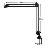 Maxbell Mount Arm Stand 360 Degree Rotary Flexible for Stage Performance Concert 52cmx52cm