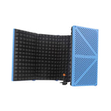 Maxbell Microphone Isolation Shield Studio Recording Foldable Recording for Vocals Blue