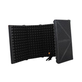 Maxbell Microphone Isolation Shield Studio Recording Foldable Recording for Vocals Black