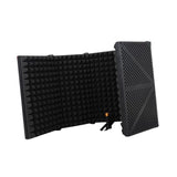 Maxbell Microphone Isolation Shield Studio Recording Foldable Recording for Vocals Black
