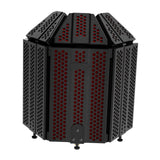 Maxbell Studio Microphone Isolation Shield Portable 3 Panels for Recording Podcasts