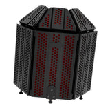 Maxbell Studio Microphone Isolation Shield Portable 3 Panels for Recording Podcasts