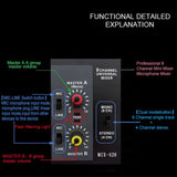 Maxbell Professional Audio Mixer Small Mixer Compact Portable for Stage