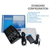 Maxbell Professional Audio Mixer Small Mixer Compact Portable for Stage