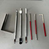 Maxbell 8Pcs Stainless Steel Repair Tool Kit Gasket Adjustment for Clarinet Flute