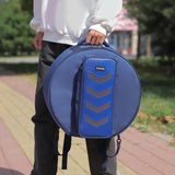 Maxbell Snare Drum Bag Portable Instrument Backpack Lightweight 14inch Backpack Case blue