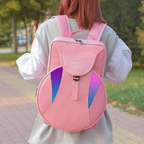 Maxbell Dumb Drum Bag Pocket Adjustable Strapes Lightweight for Student Travel Pink