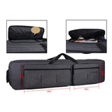 Maxbell Keyboard Bag Anti Shock Electronic Piano Cover Case Keyboard Carrying Case With Wheels