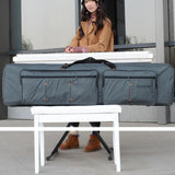 Maxbell Keyboard Bag Anti Shock Electronic Piano Cover Case Keyboard Carrying Case With Wheels