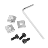 Maxbell 3 x Guitar Locking Nut Screws Guitar Parts Replacement for Tremolo Bridge Silver