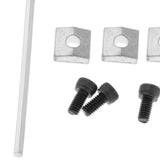 Maxbell 3 x Guitar Locking Nut Screws Guitar Parts Replacement for Tremolo Bridge Silver