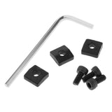 Maxbell 3 x Guitar Locking Nut Screws Guitar Parts Replacement for Tremolo Bridge Black