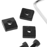 Maxbell 3 x Guitar Locking Nut Screws Guitar Parts Replacement for Tremolo Bridge Black