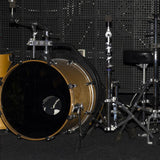 Maxbell 1 Piece Port Hole Protector Pads Drum Rings Easy to Use Non Slip Bass Drum Black