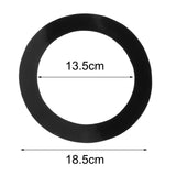 Maxbell 1 Piece Port Hole Protector Pads Drum Rings Easy to Use Non Slip Bass Drum Black