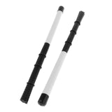 Maxbell Retractable Drum Brush Professional Nylon for Jazz Band Drummers White