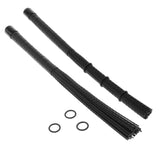 Maxbell Retractable Drum Brush Professional Nylon for Jazz Band Drummers Black