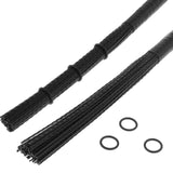 Maxbell Retractable Drum Brush Professional Nylon for Jazz Band Drummers Black