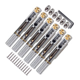Maxbell Headless Guitar Bridge Tailpiece for Headless Electric Guitar Accessory Argent
