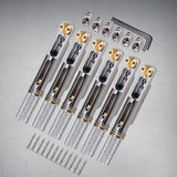 Maxbell Headless Guitar Bridge Tailpiece for Headless Electric Guitar Accessory Argent
