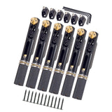 Maxbell Headless Guitar Bridge Tailpiece for Headless Electric Guitar Accessory Black