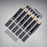Maxbell Headless Guitar Bridge Tailpiece for Headless Electric Guitar Accessory Black