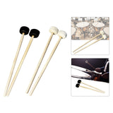 Maxbell 2Pcs Drumsticks Percussion Accs Multipurpose Wear Resistant for Hand Drum Black