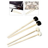 Maxbell 2Pcs Drumsticks Percussion Accs Multipurpose Wear Resistant for Hand Drum Black