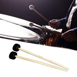 Maxbell 2Pcs Drumsticks Percussion Accs Multipurpose Wear Resistant for Hand Drum Black
