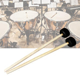 Maxbell 2Pcs Drumsticks Percussion Accs Multipurpose Wear Resistant for Hand Drum Black