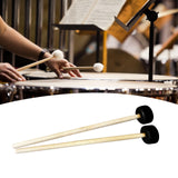 Maxbell 2Pcs Drumsticks Percussion Accs Multipurpose Wear Resistant for Hand Drum Black