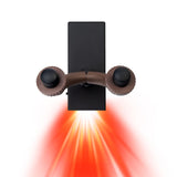 Maxbell LED Guitar Wall Mount Bracket Support Stand Display for Ukulele  Red Light