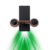 Maxbell LED Guitar Wall Mount Bracket Support Stand Display for Ukulele  Green Light