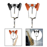 Maxbell Sax Harness Saxophone Strap Adults and Children Sax Bass Tenor Alto Black