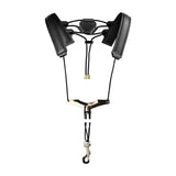 Maxbell Sax Harness Saxophone Strap Adults and Children Sax Bass Tenor Alto Black