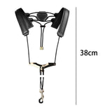Maxbell Sax Harness Saxophone Strap Adults and Children Sax Bass Tenor Alto Black